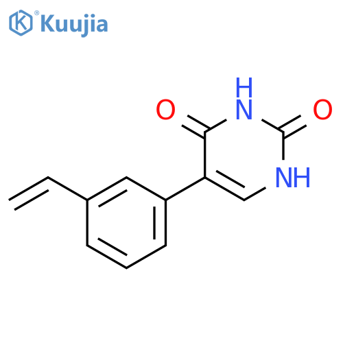 2,4(1H,3H)-Pyrimidinedione, 5-(3-ethenylphenyl)- structure