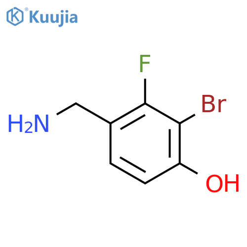 3-Bromo-2-fluoro-4-hydroxybenzylamine structure