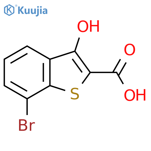 7-Bromo-3-hydroxybenzo[b]thiophene-2-carboxylic acid structure