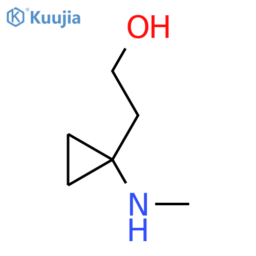 2-1-(methylamino)cyclopropylethan-1-ol structure
