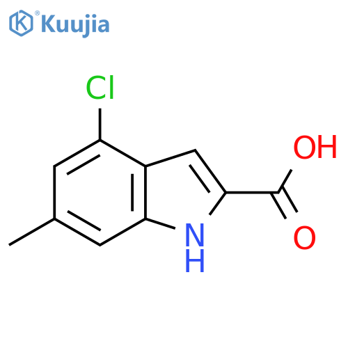 4-Chloro-6-methyl-1h-indole-2-carboxylic acid structure