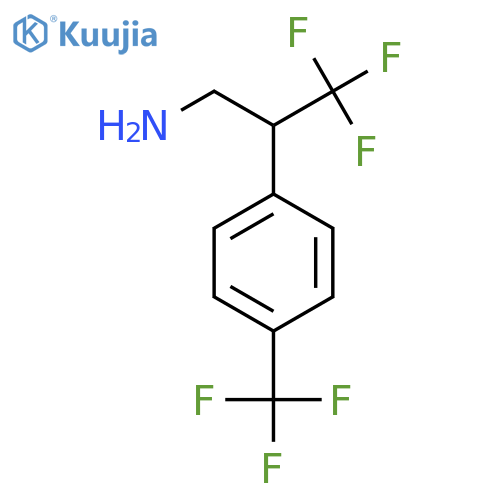 3,3,3-Trifluoro-2-[4-(trifluoromethyl)phenyl]propan-1-amine structure