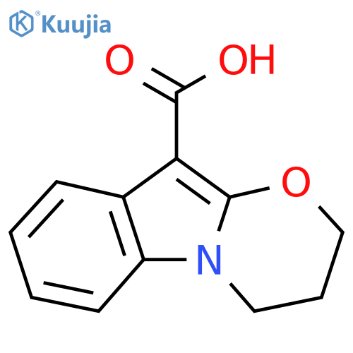 3,4-Dihydro-2H-[1,3]oxazino[3,2-a]indole-10-carboxylic acid structure