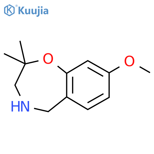 8-Methoxy-2,2-dimethyl-2,3,4,5-tetrahydro-1,4-benzoxazepine structure