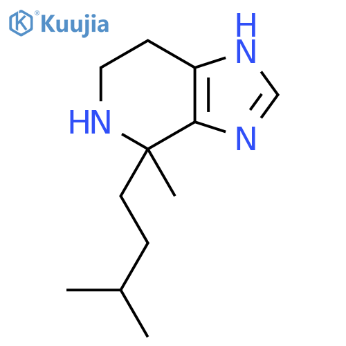 4-methyl-4-(3-methylbutyl)-3H,4H,5H,6H,7H-imidazo4,5-cpyridine structure
