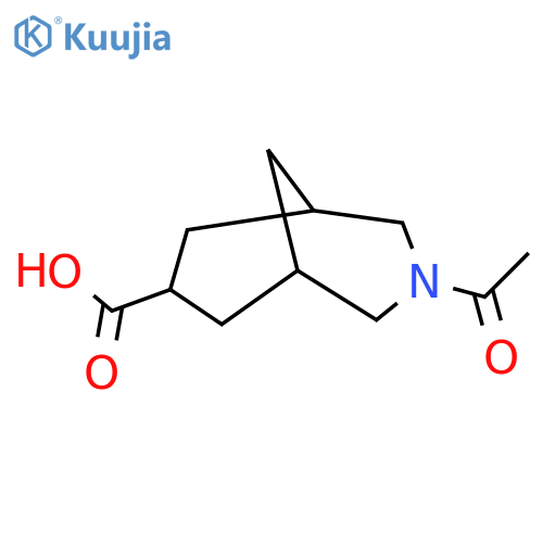 3-acetyl-3-azabicyclo3.3.1nonane-7-carboxylic acid structure