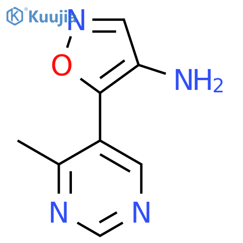 5-(4-methylpyrimidin-5-yl)-1,2-oxazol-4-amine structure