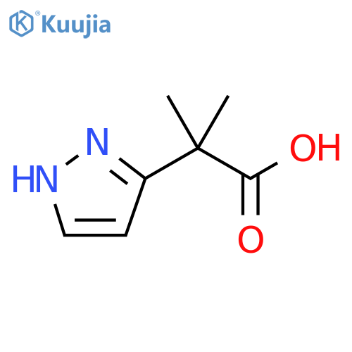 1H-Pyrazole-3-acetic acid, α,α-dimethyl- structure