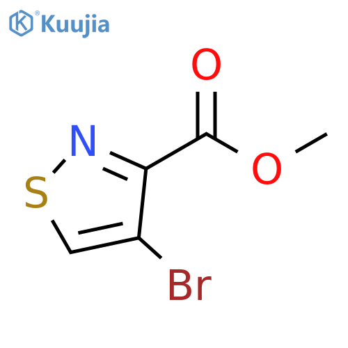 3-Isothiazolecarboxylic acid, 4-bromo-, methyl ester structure