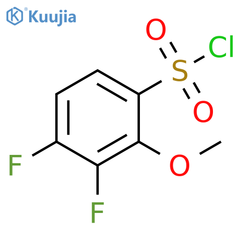 3,4-difluoro-2-methoxybenzene-1-sulfonyl chloride structure