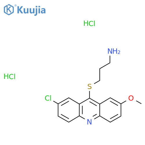 3-[(2-Chloro-7-methoxy-9-acridinyl)thio]-1-propanamine dihydrochloride structure