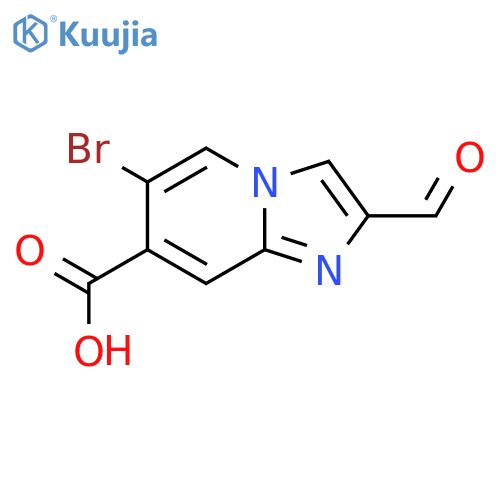 6-Bromo-2-formylimidazo[1,2-a]pyridine-7-carboxylic acid structure