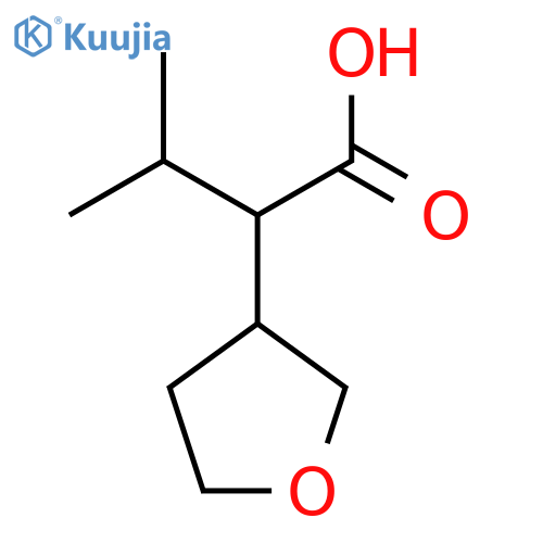 3-methyl-2-(oxolan-3-yl)butanoic acid structure