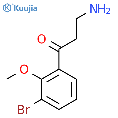 3-amino-1-(3-bromo-2-methoxyphenyl)propan-1-one structure