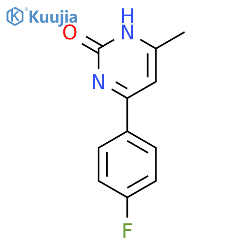 2(1H)-Pyrimidinone, 4-(4-fluorophenyl)-6-methyl- structure
