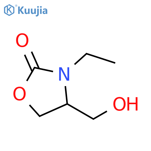 2-Oxazolidinone, 3-ethyl-4-(hydroxymethyl)- structure