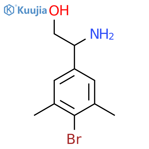 2-Amino-2-(4-bromo-3,5-dimethylphenyl)ethan-1-ol structure