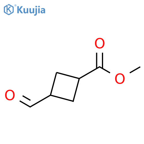 methyl 3-formylcyclobutanecarboxylate structure