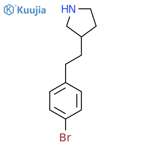 3-2-(4-bromophenyl)ethylpyrrolidine structure