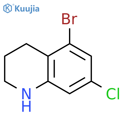 5-bromo-7-chloro-1,2,3,4-tetrahydroquinoline structure