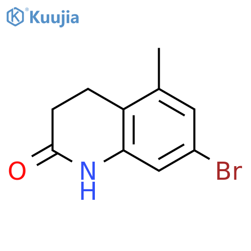 7-bromo-5-methyl-1,2,3,4-tetrahydroquinolin-2-on
e structure