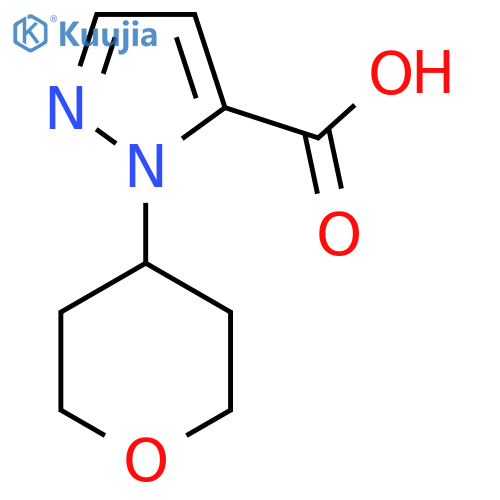 1-(oxan-4-yl)-1H-pyrazole-5-carboxylic acid structure