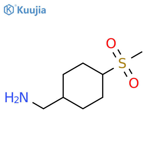 Cyclohexanemethanamine, 4-(methylsulfonyl)- structure