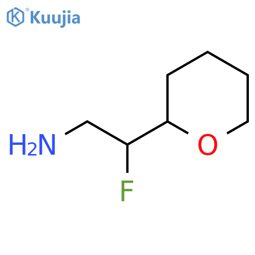 2-Fluoro-2-(oxan-2-yl)ethan-1-amine structure