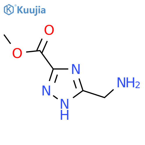 methyl 5-(aminomethyl)-1H-1,2,4-triazole-3-carboxylate structure