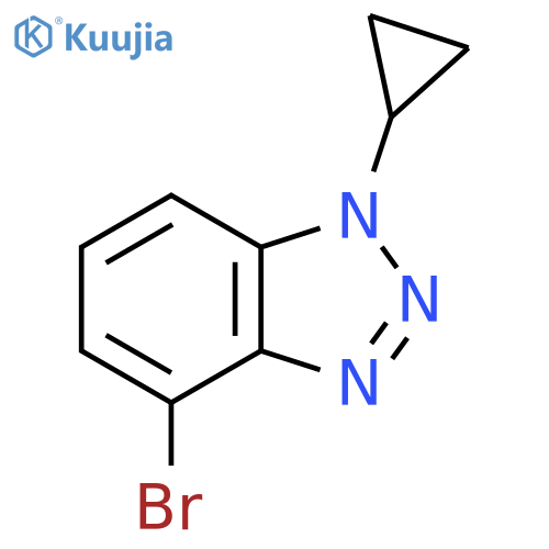 4-bromo-1-cyclopropyl-1H-1,2,3-benzotriazole structure