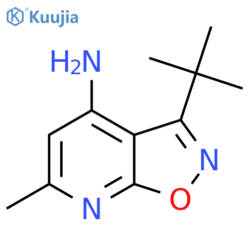 3-tert-Butyl-6-methyl-[1,2]oxazolo[5,4-b]pyridin-4-amine structure