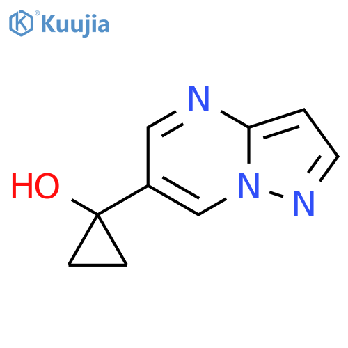 1-{pyrazolo1,5-apyrimidin-6-yl}cyclopropan-1-ol structure
