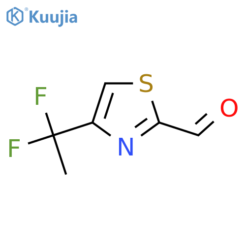 4-(1,1-Difluoroethyl)-1,3-thiazole-2-carbaldehyde structure