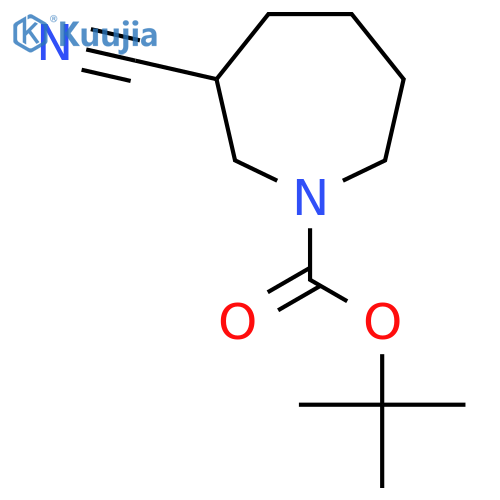 tert-butyl 3-cyanoazepane-1-carboxylate structure