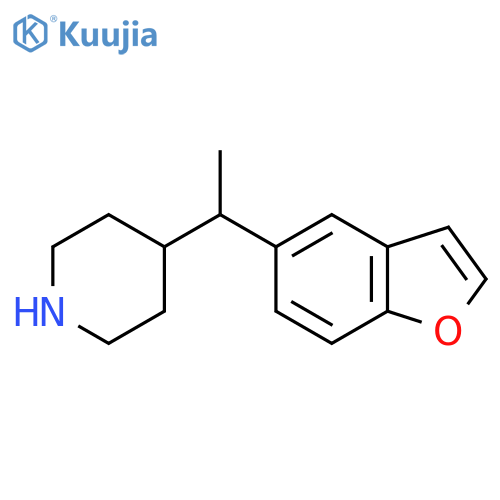 4-1-(1-benzofuran-5-yl)ethylpiperidine structure