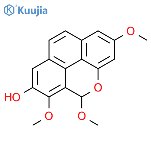 5H-Phenanthro[4,5-bcd]pyran-7-ol, 2,5,6-trimethoxy- structure