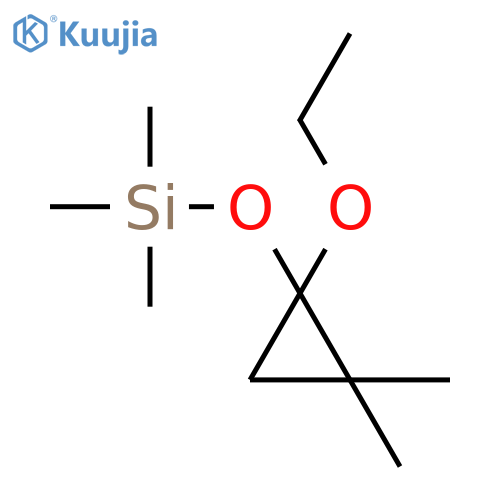 (1-ethoxy-2,2-dimethylcyclopropoxy)trimethylsilane structure