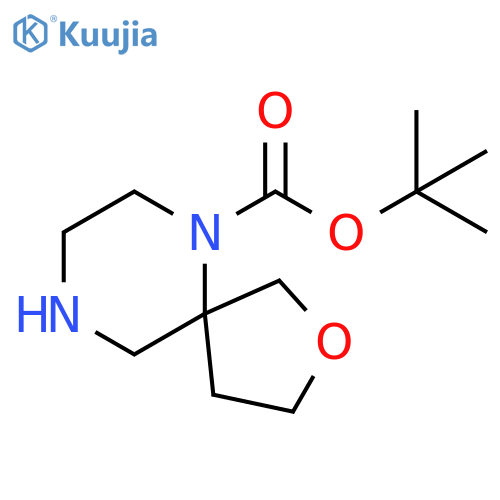 tert-butyl 2-oxa-6,9-diazaspiro[4.5]decane-6-carboxylate structure