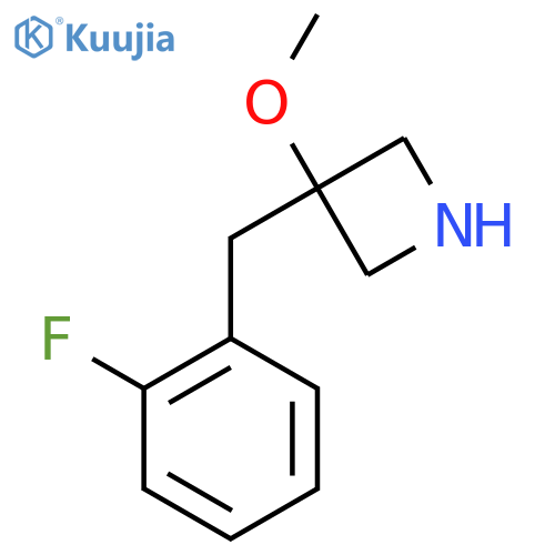 3-(2-fluorophenyl)methyl-3-methoxyazetidine structure