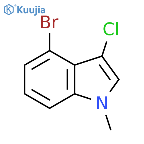 1H-Indole, 4-bromo-3-chloro-1-methyl- structure