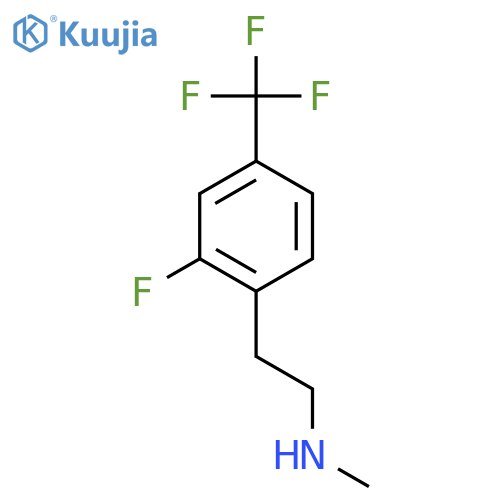 {2-2-fluoro-4-(trifluoromethyl)phenylethyl}(methyl)amine structure