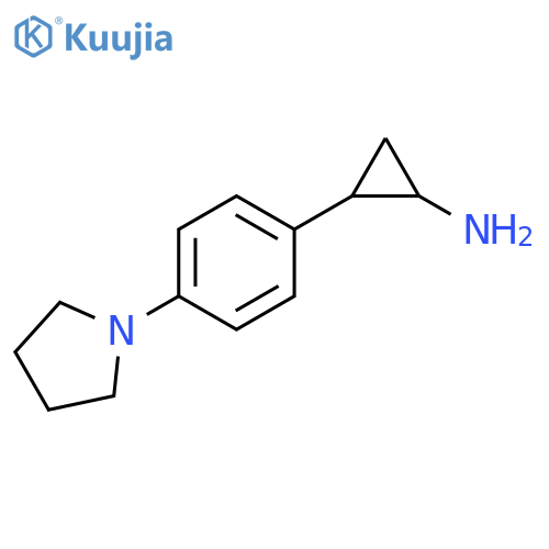 Cyclopropanamine, 2-[4-(1-pyrrolidinyl)phenyl]- structure