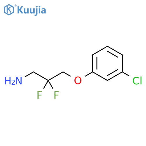 1-Propanamine, 3-(3-chlorophenoxy)-2,2-difluoro- structure