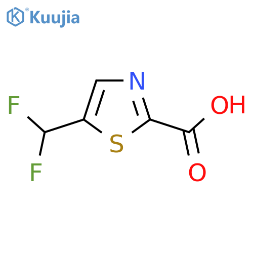 5-(difluoromethyl)-1,3-thiazole-2-carboxylic acid structure