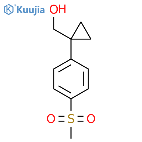 1-(4-methanesulfonylphenyl)cyclopropylmethanol structure