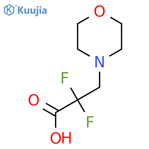2,2-Difluoro-3-(morpholin-4-yl)propanoic acid structure