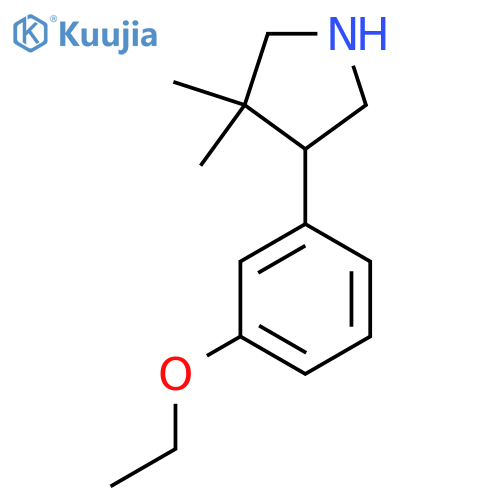 4-(3-Ethoxyphenyl)-3,3-dimethylpyrrolidine structure