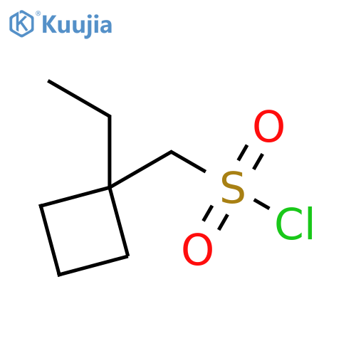 Cyclobutanemethanesulfonyl chloride, 1-ethyl- structure