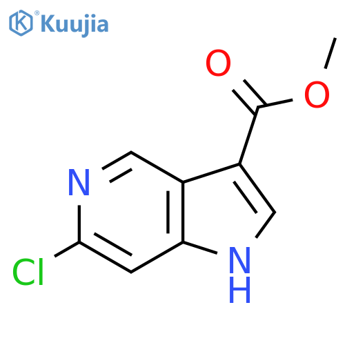 Methyl 6-chloro-1H-pyrrolo[3,2-c]pyridine-3-carboxylate structure