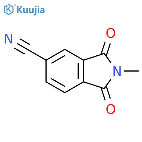 1H-Isoindole-5-carbonitrile, 2,3-dihydro-2-methyl-1,3-dioxo- structure